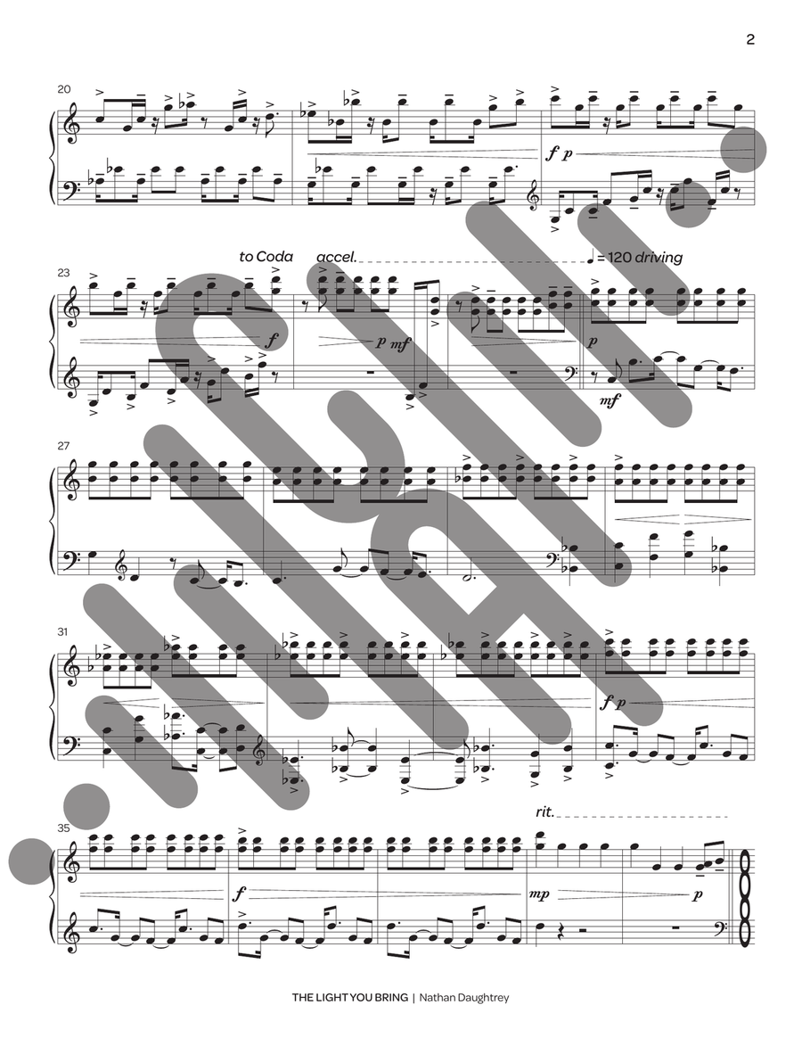 The Light You Bring The Light You Bring Marimba scores gallery preview page 3