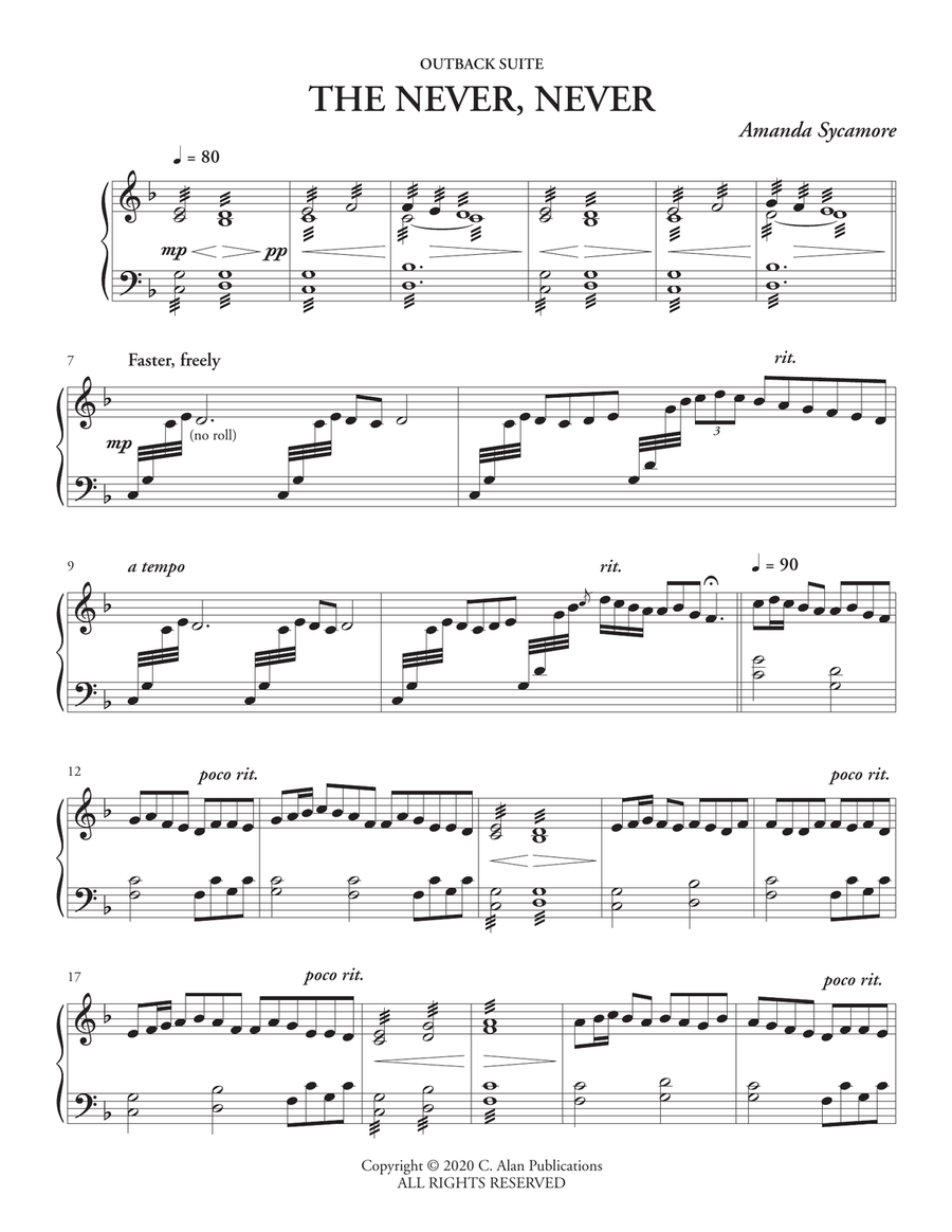 Outback Suite Marimba scores gallery preview page 3