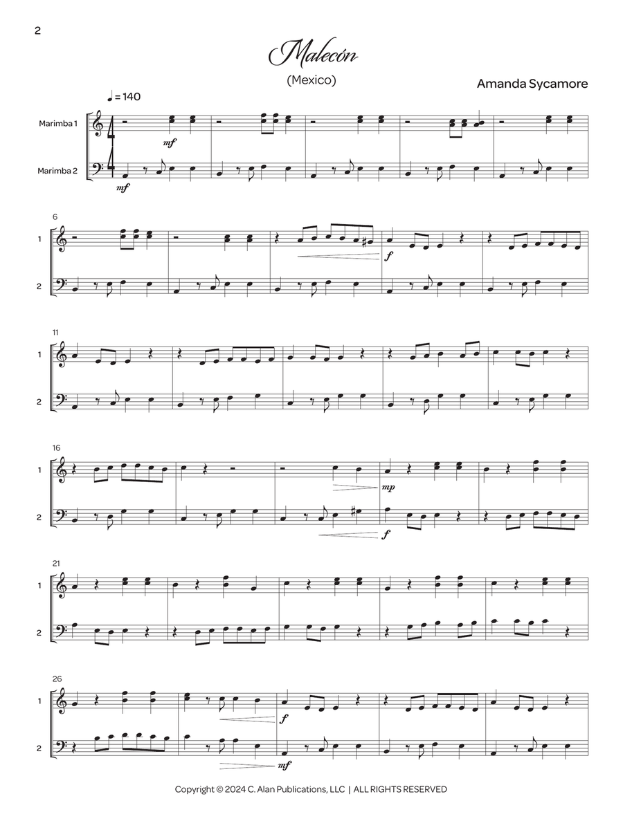 Seven Stones Seven Stones Marimba scores gallery preview page 2