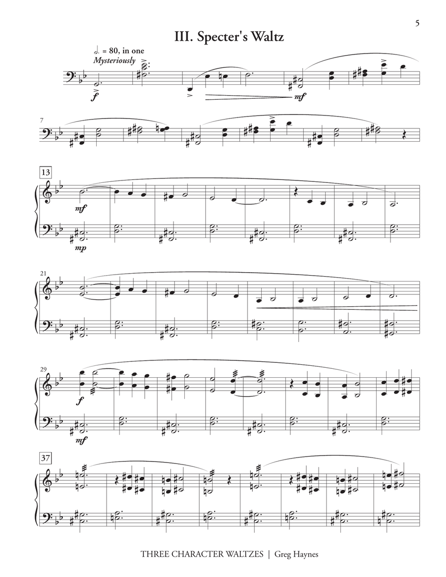 Three Character Waltzes Three Character Waltzes Marimba scores gallery preview page 4