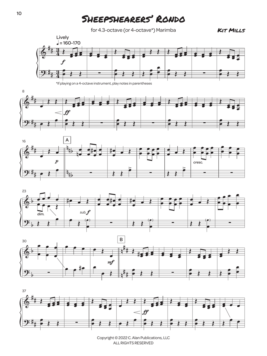 The Two-Mallet Traveler The Two-Mallet Traveler Marimba scores gallery preview page 6