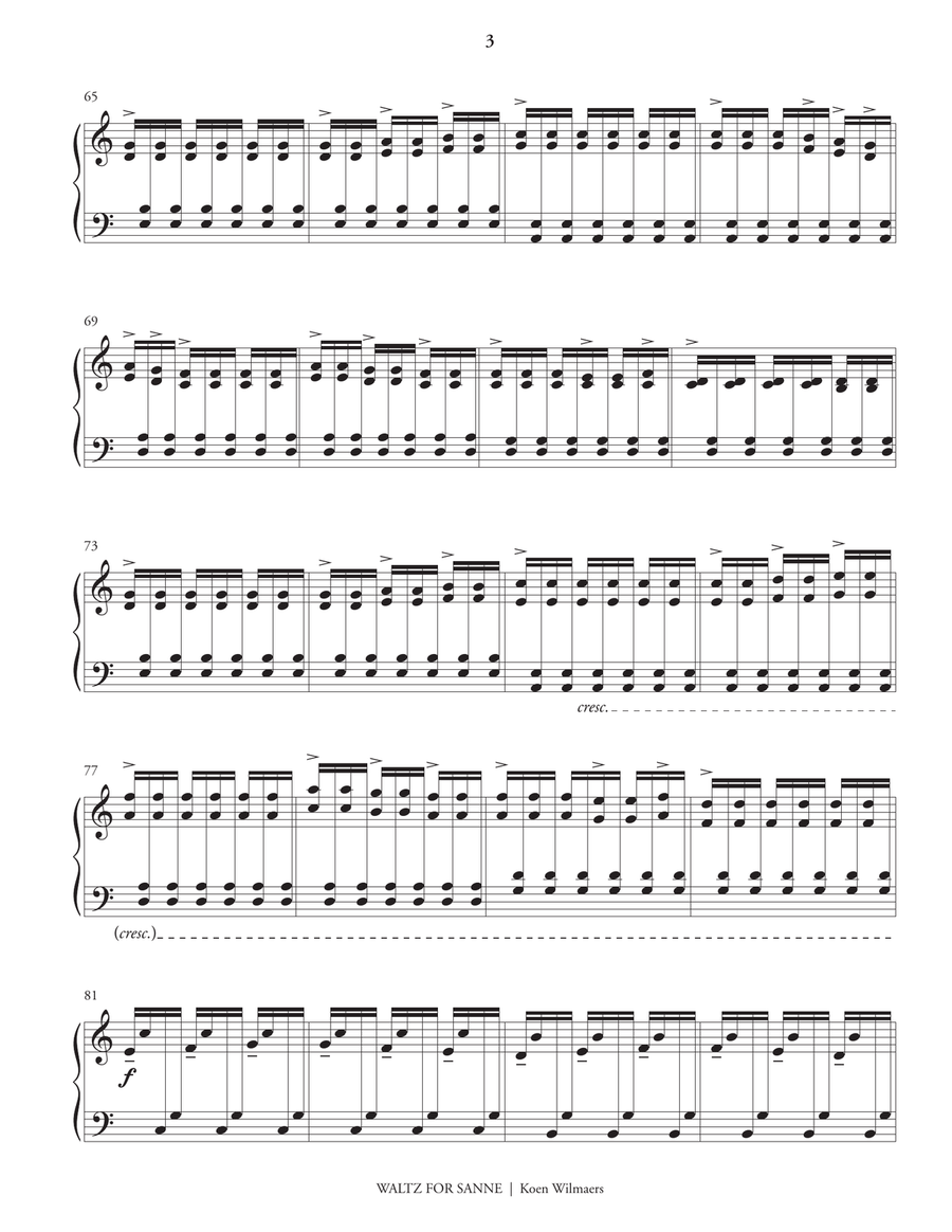 Waltz for Sanne Waltz for Sanne Marimba scores gallery preview page 4