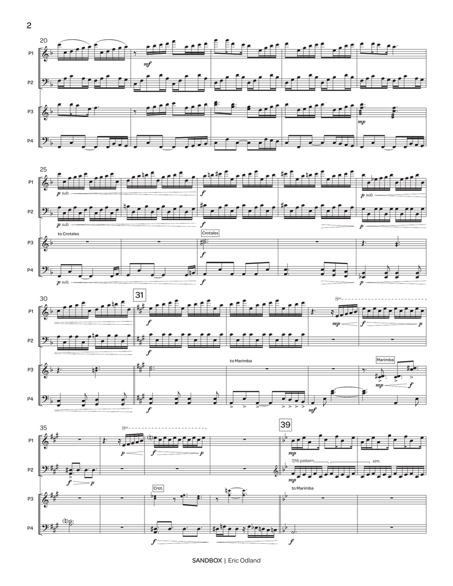 Sandbox Sandbox Marimba scores gallery preview page 3