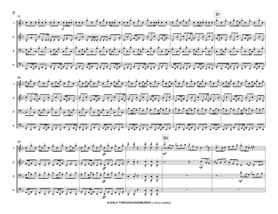 Walk Through Edinburgh, A Marimba scores gallery preview page 3
