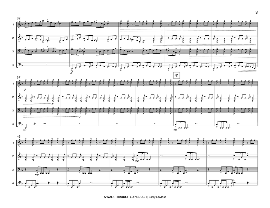 Walk Through Edinburgh, A Marimba scores gallery preview page 4