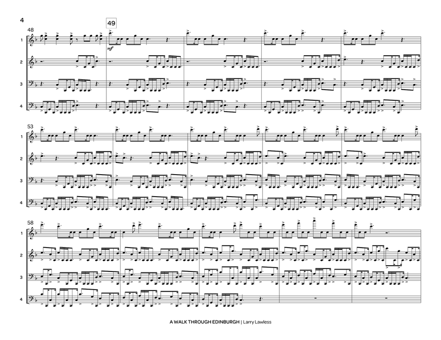 Walk Through Edinburgh, A Marimba scores gallery preview page 5
