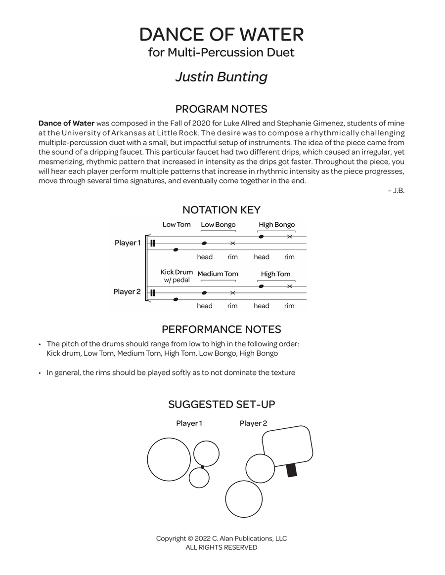 Dance of Water Dance of Water Percussion scores gallery preview page 2