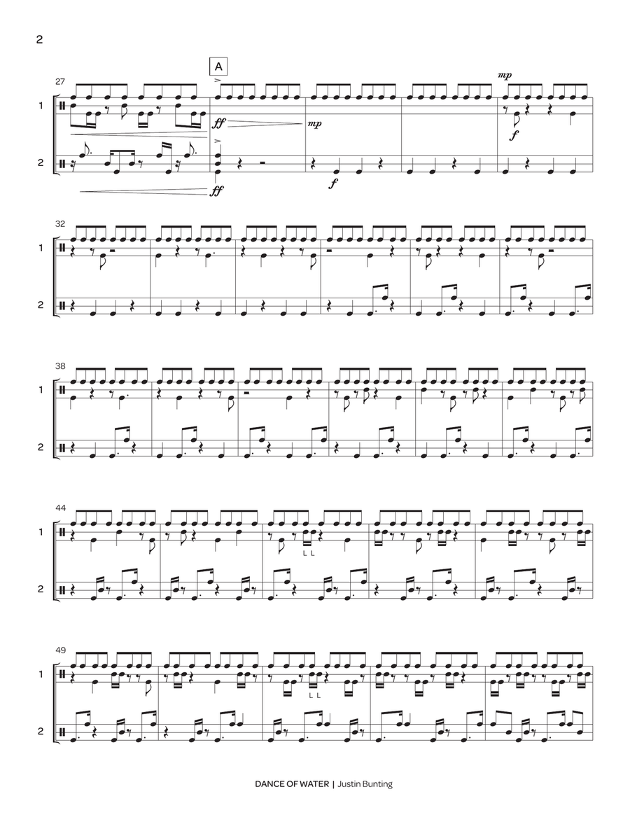 Dance of Water Dance of Water Percussion scores gallery preview page 4