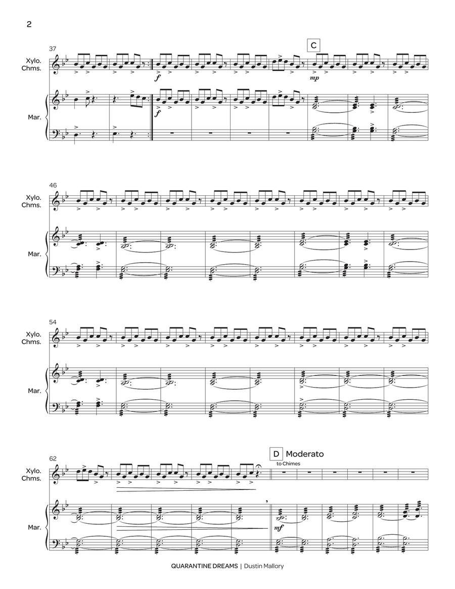 Quarantine Dreams Quarantine Dreams Percussion scores gallery preview page 3