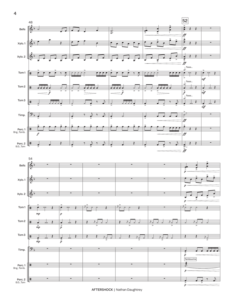 Aftershock Aftershock Percussion Ensemble scores gallery preview page 6