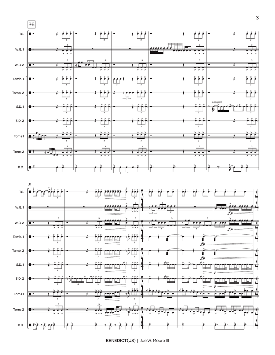 Benedict(us) Benedict(us) Percussion Ensemble scores gallery preview page 4