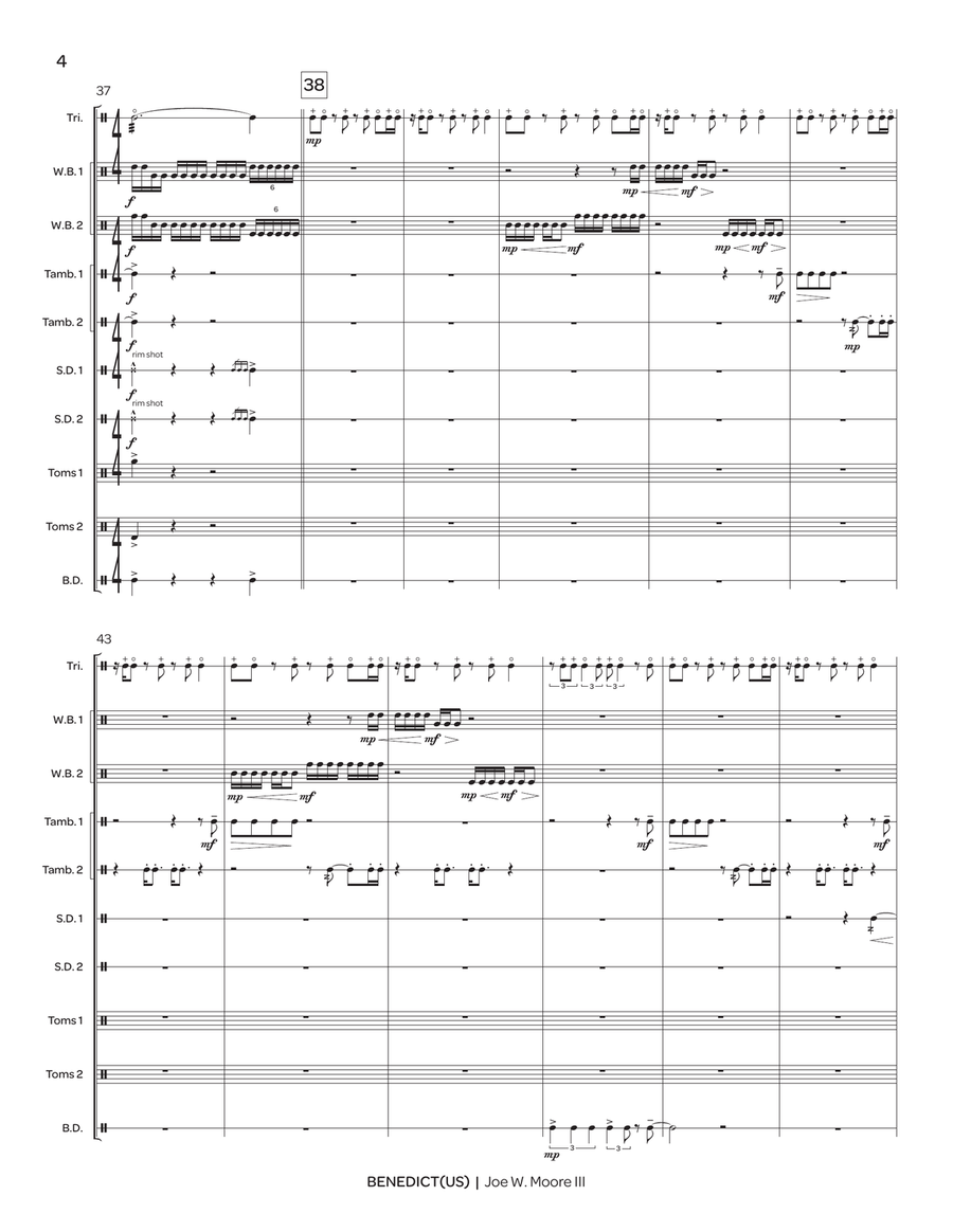 Benedict(us) Benedict(us) Percussion Ensemble scores gallery preview page 5