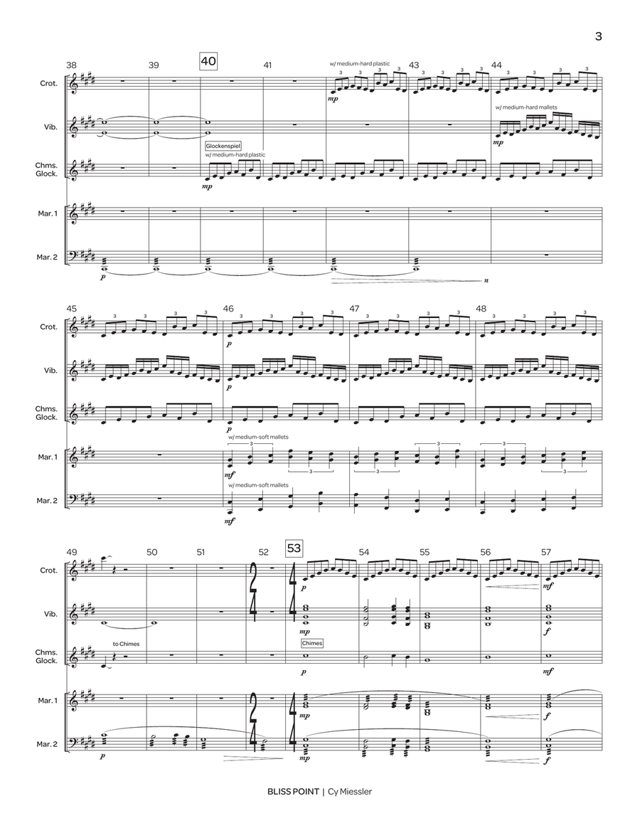 Bliss Point Bliss Point Percussion Ensemble scores gallery preview page 4
