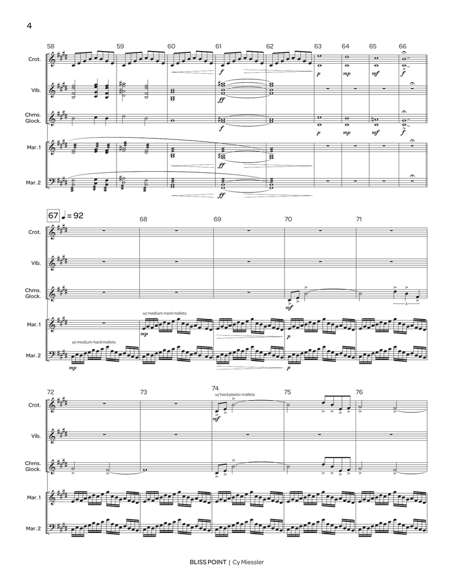 Bliss Point Bliss Point Percussion Ensemble scores gallery preview page 5