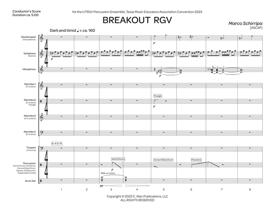 Breakout RGV Breakout RGV Percussion Ensemble scores gallery preview page 2