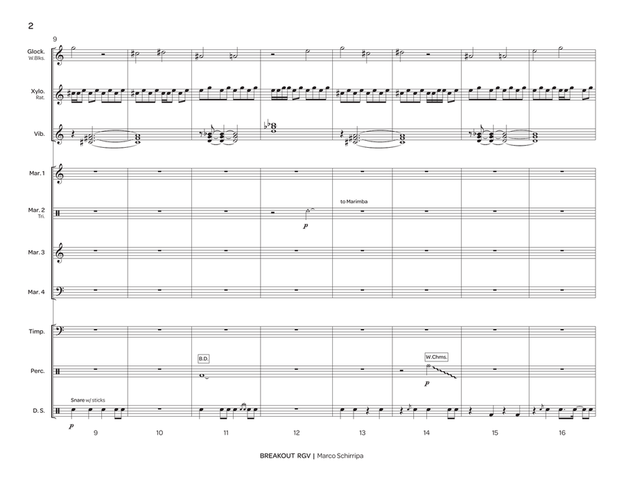 Breakout RGV Breakout RGV Percussion Ensemble scores gallery preview page 3