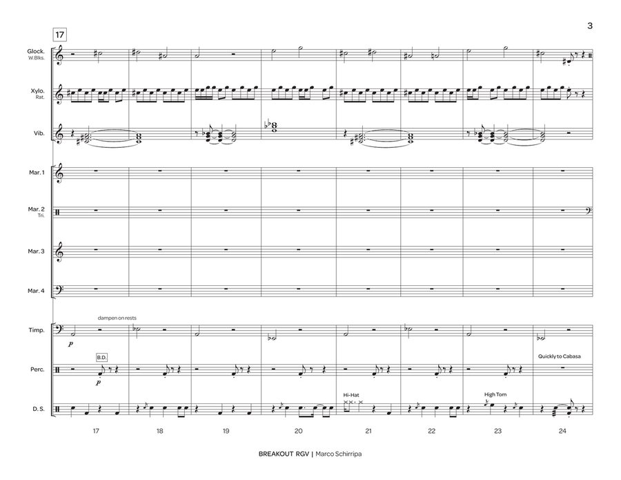 Breakout RGV Breakout RGV Percussion Ensemble scores gallery preview page 4
