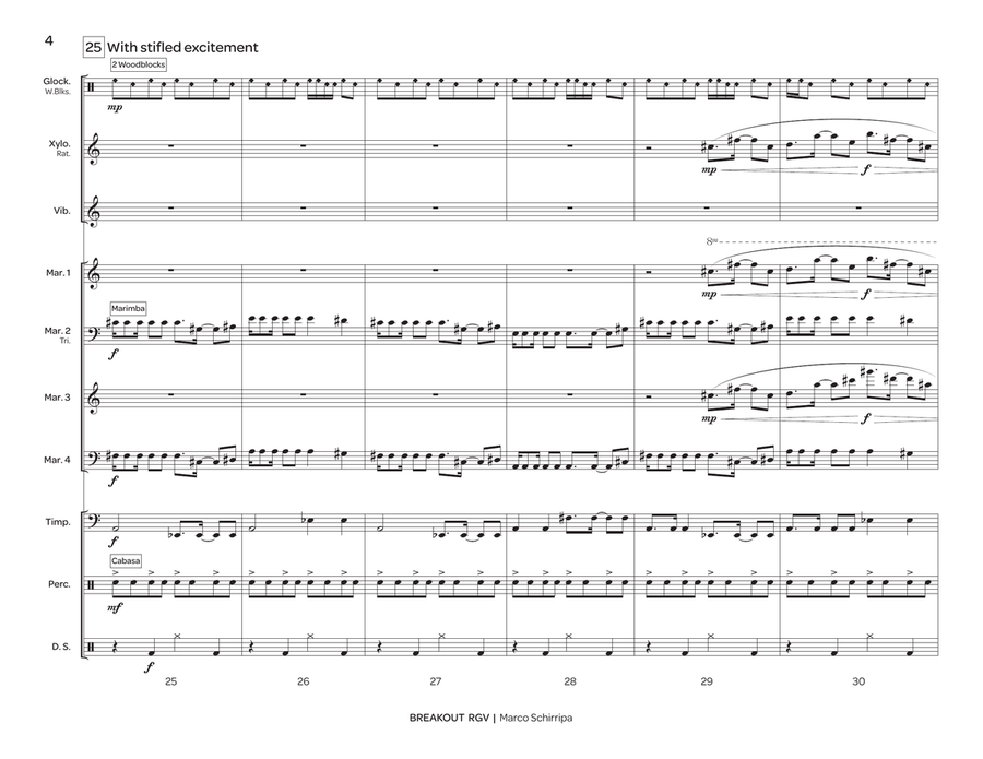 Breakout RGV Breakout RGV Percussion Ensemble scores gallery preview page 5
