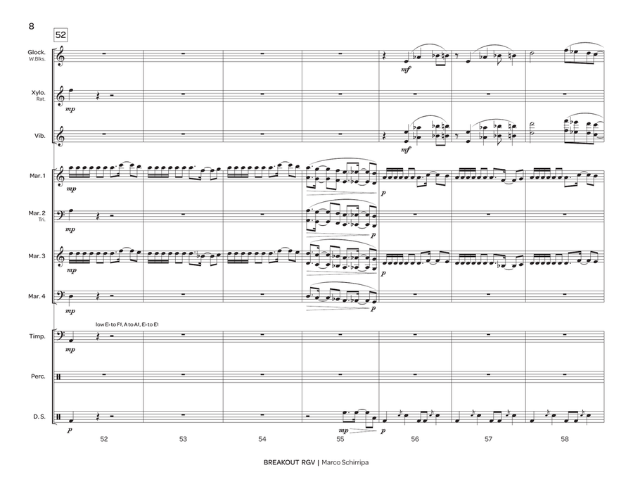 Breakout RGV Breakout RGV Percussion Ensemble scores gallery preview page 9