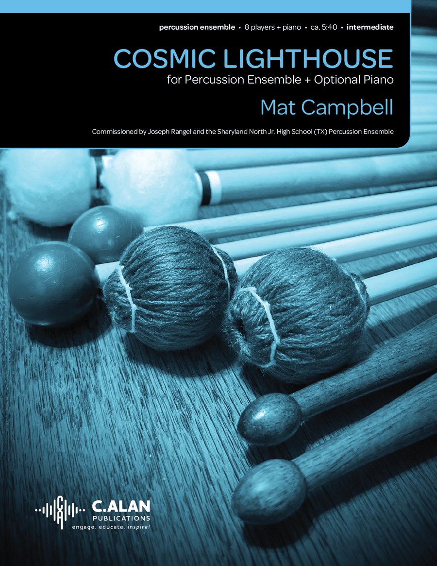 Cosmic Lighthouse Cosmic Lighthouse Percussion Ensemble scores gallery preview page 1