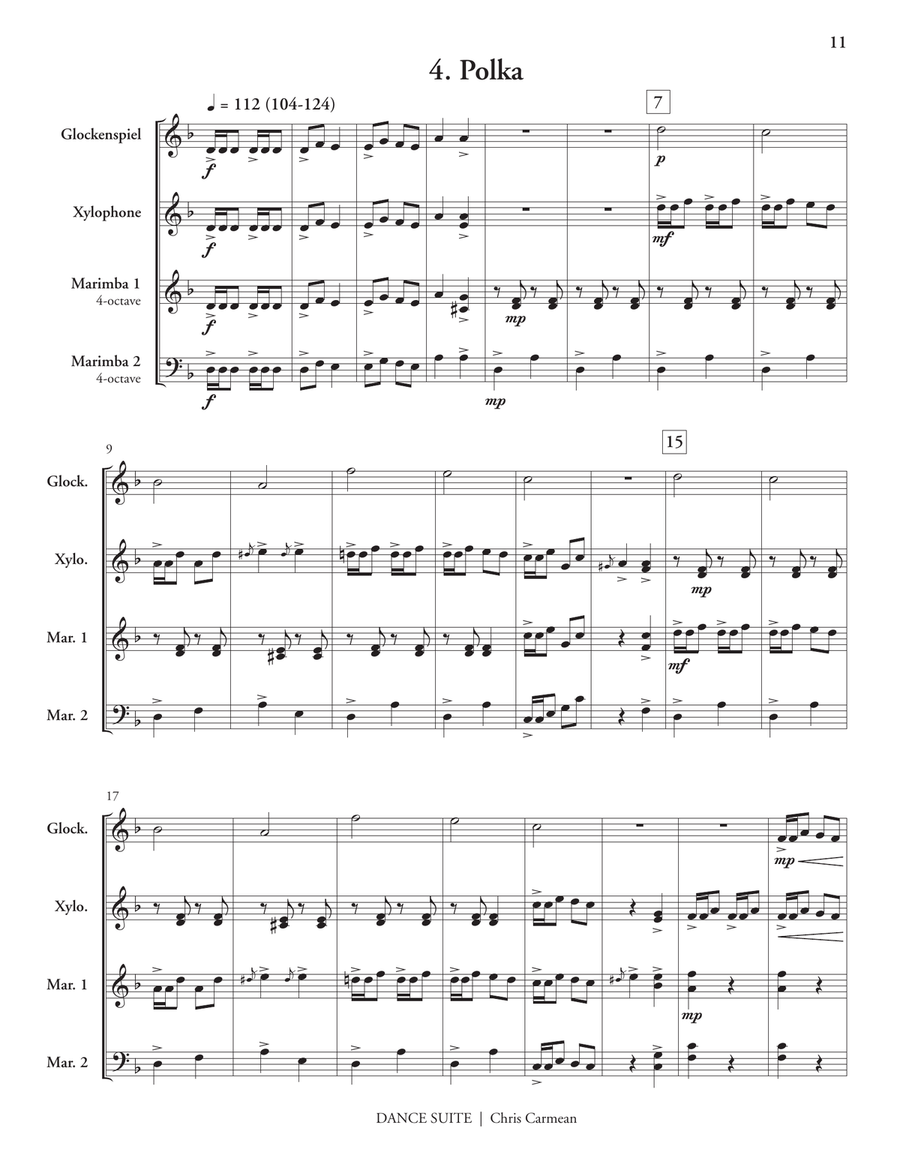 Dance Suite Dance Suite Percussion Ensemble scores gallery preview page 6