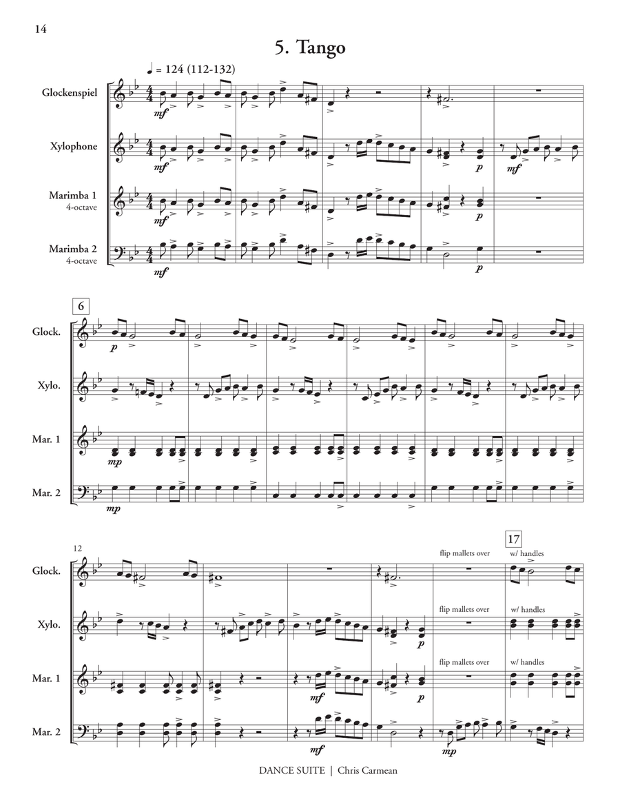Dance Suite Dance Suite Percussion Ensemble scores gallery preview page 7