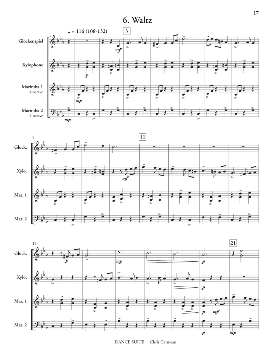 Dance Suite Dance Suite Percussion Ensemble scores gallery preview page 8