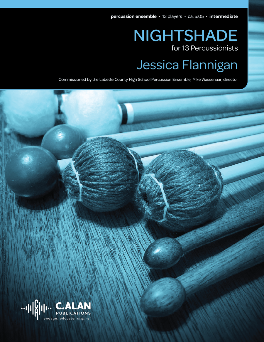 Nightshade (score only) Nightshade (score only) Percussion Ensemble scores gallery preview page 1