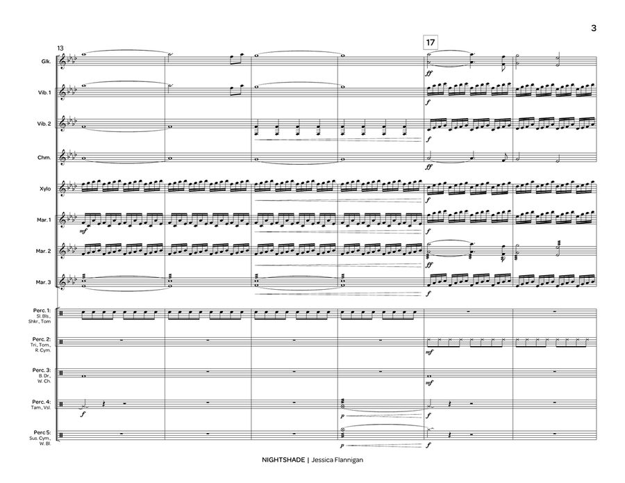 Nightshade (score only) Nightshade (score only) Percussion Ensemble scores gallery preview page 4