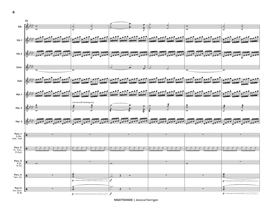 Nightshade (score only) Nightshade (score only) Percussion Ensemble scores gallery preview page 5