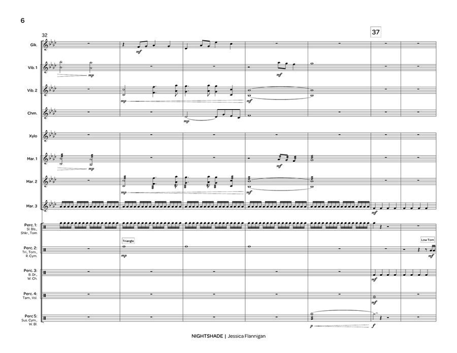 Nightshade (score only) Nightshade (score only) Percussion Ensemble scores gallery preview page 7