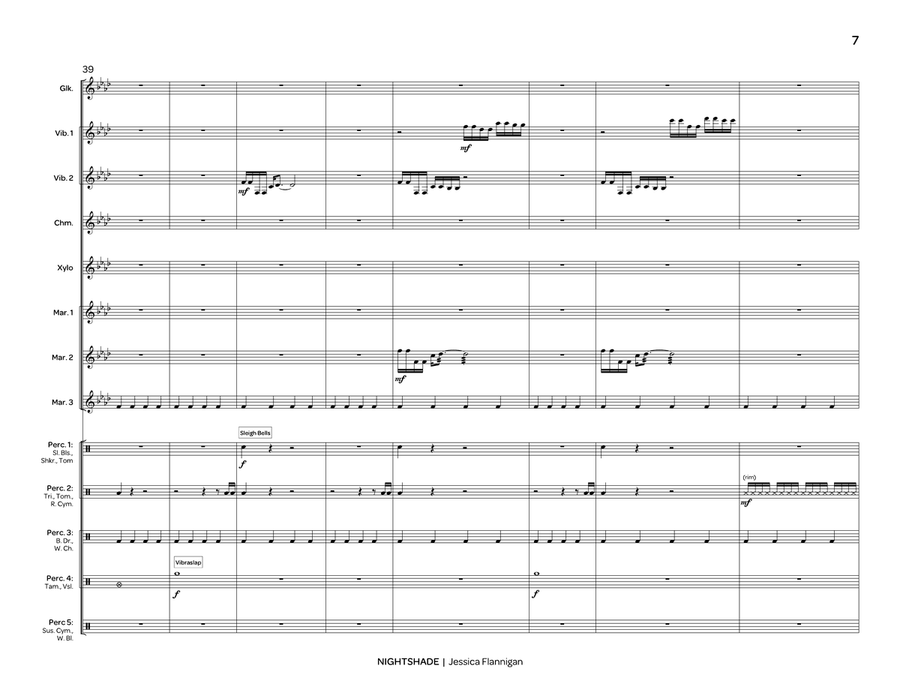 Nightshade (score only) Nightshade (score only) Percussion Ensemble scores gallery preview page 8