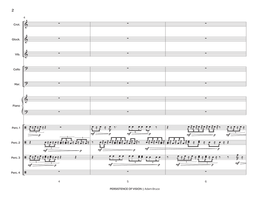 Persistence of Vision Persistence of Vision Percussion Ensemble scores gallery preview page 3