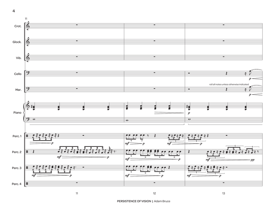Persistence of Vision Persistence of Vision Percussion Ensemble scores gallery preview page 5