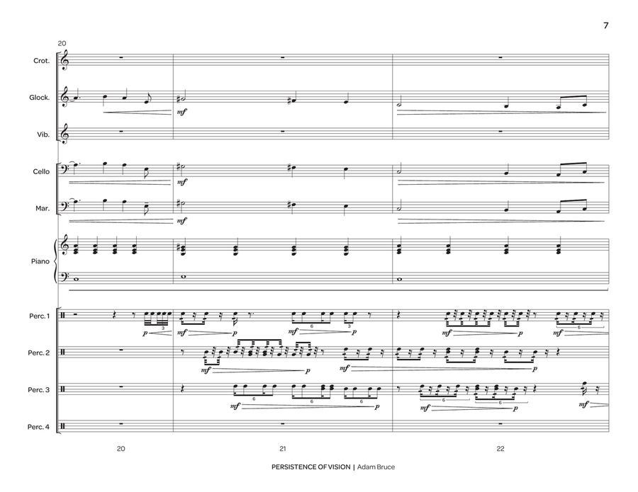 Persistence of Vision Persistence of Vision Percussion Ensemble scores gallery preview page 8