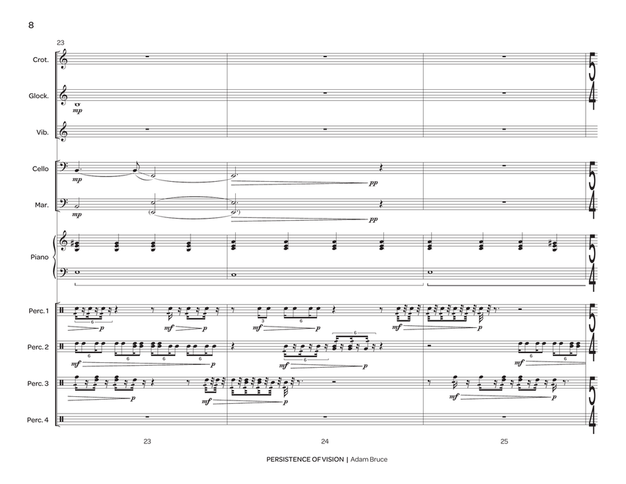 Persistence of Vision Persistence of Vision Percussion Ensemble scores gallery preview page 9