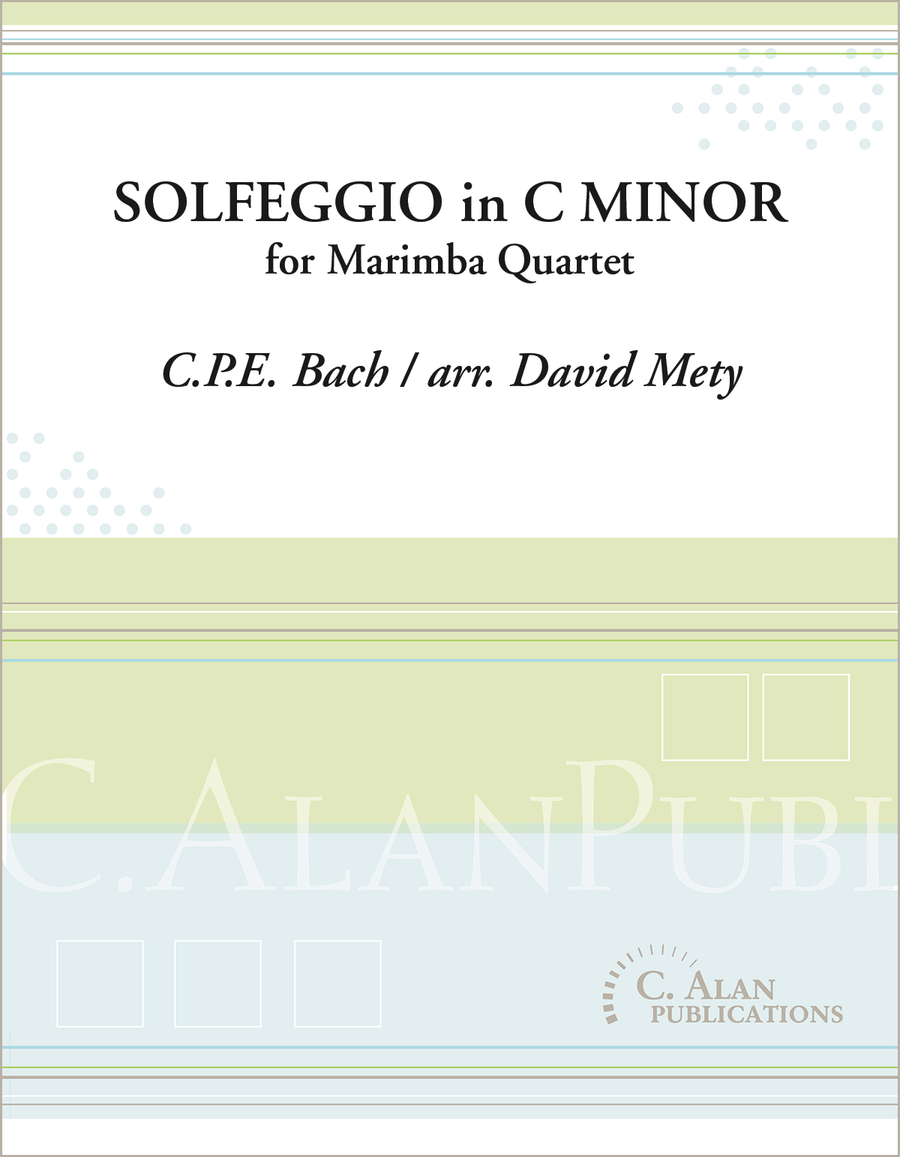 Solfeggio in C Minor (C.P.E. Bach) Percussion Ensemble scores gallery preview page 1