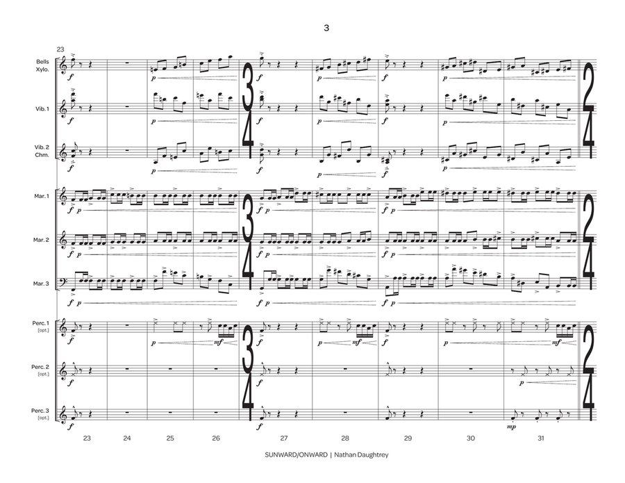 Sunward/Onward Sunward/Onward Percussion Ensemble scores gallery preview page 4
