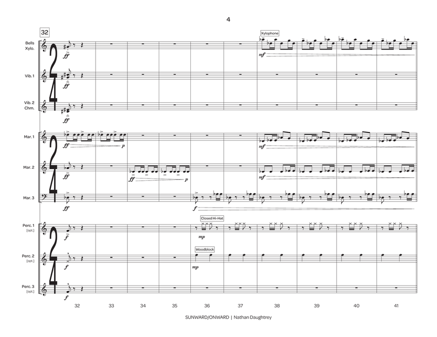Sunward/Onward Sunward/Onward Percussion Ensemble scores gallery preview page 5