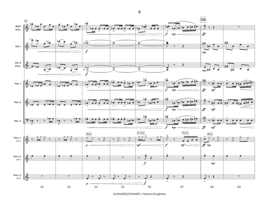 Sunward/Onward Sunward/Onward Percussion Ensemble scores gallery preview page 7