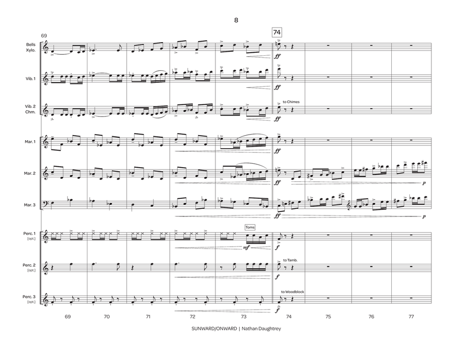Sunward/Onward Sunward/Onward Percussion Ensemble scores gallery preview page 9