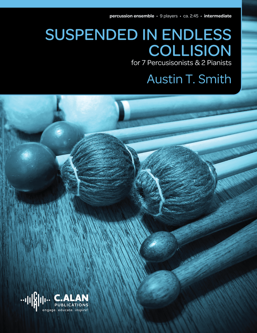 Suspended in Endless Collision (score only) Percussion Ensemble scores gallery preview page 1