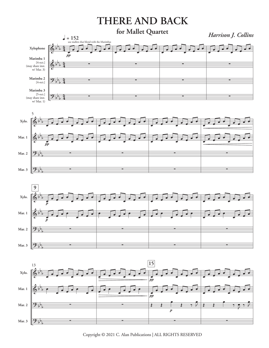 There and Back There and Back Percussion Ensemble scores gallery preview page 2