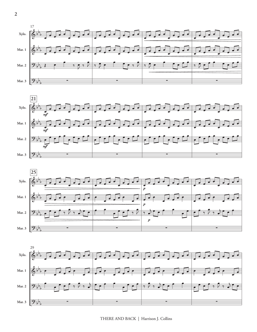 There and Back There and Back Percussion Ensemble scores gallery preview page 3