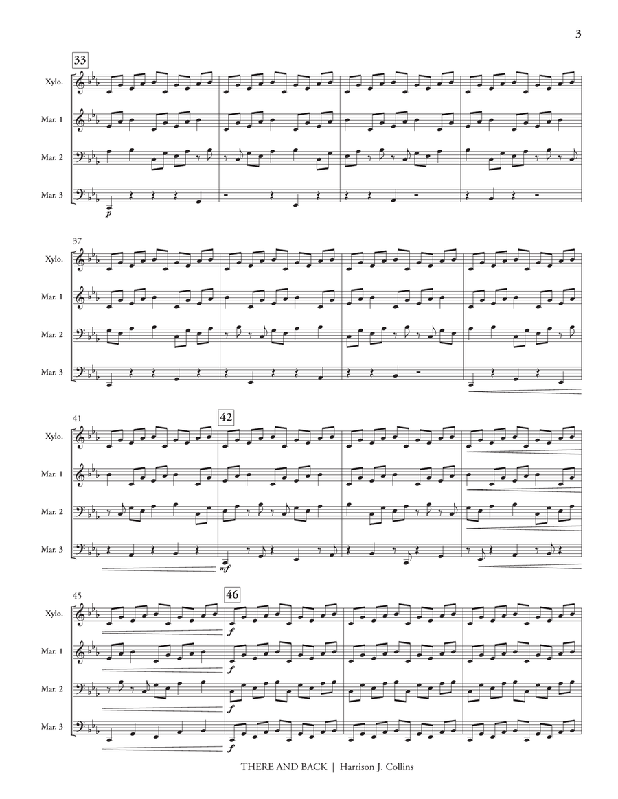 There and Back There and Back Percussion Ensemble scores gallery preview page 4