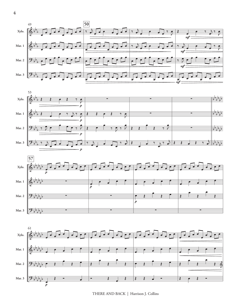 There and Back There and Back Percussion Ensemble scores gallery preview page 5