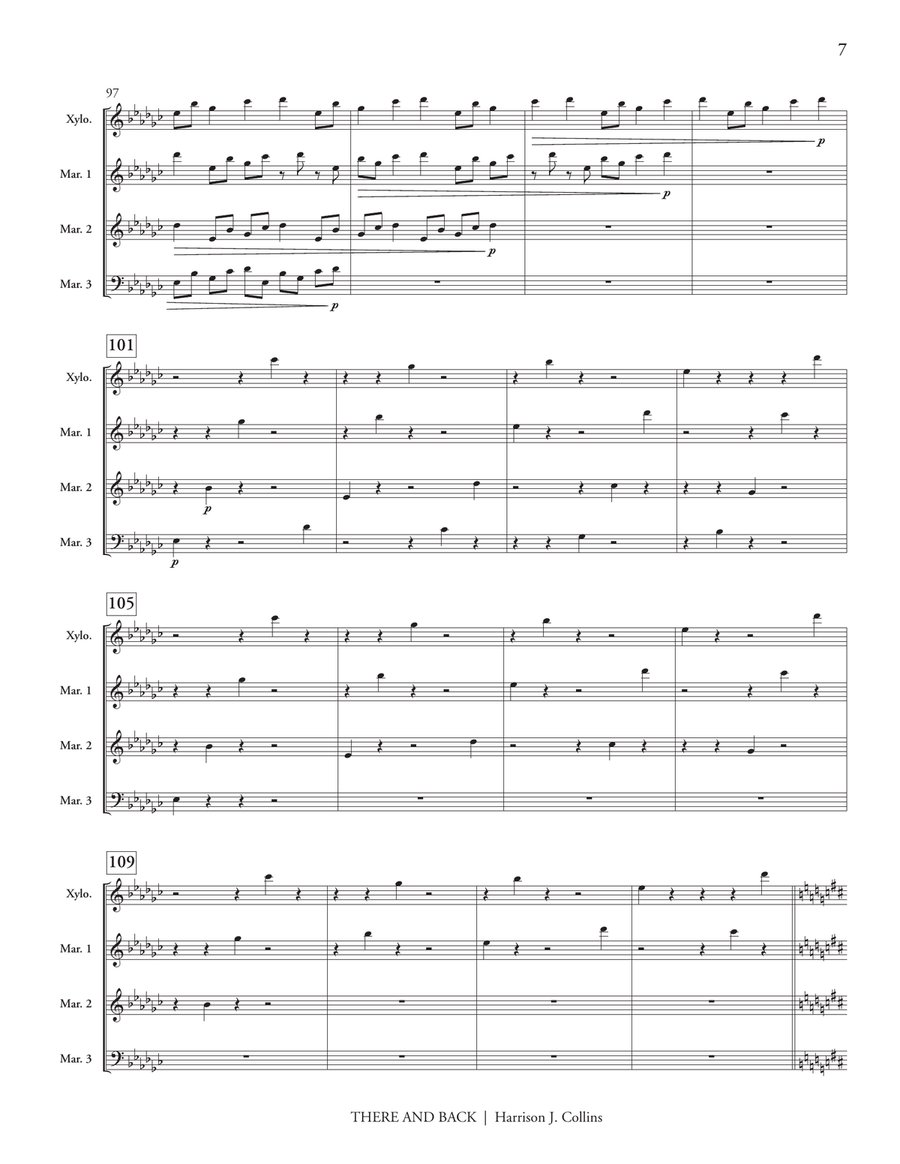 There and Back There and Back Percussion Ensemble scores gallery preview page 8