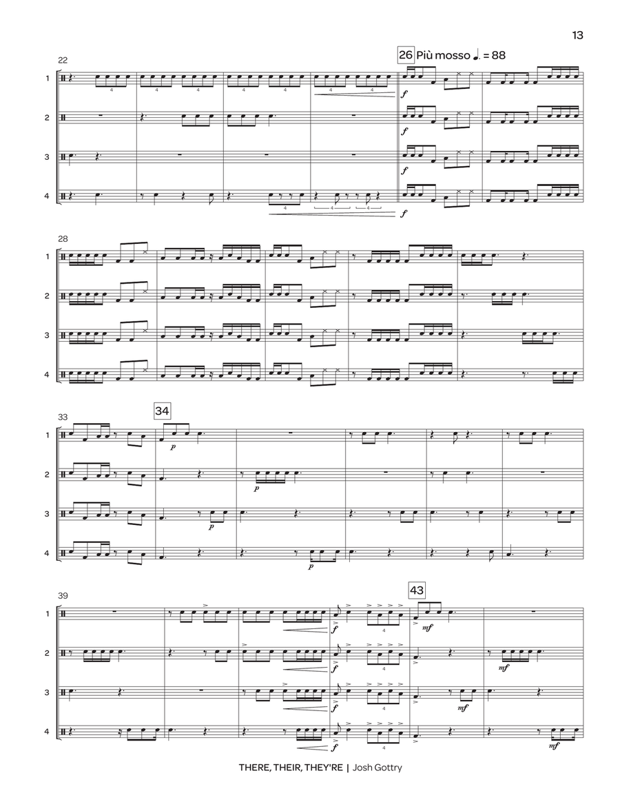 There, Their, They're There, Their, They're Percussion Ensemble scores gallery preview page 8