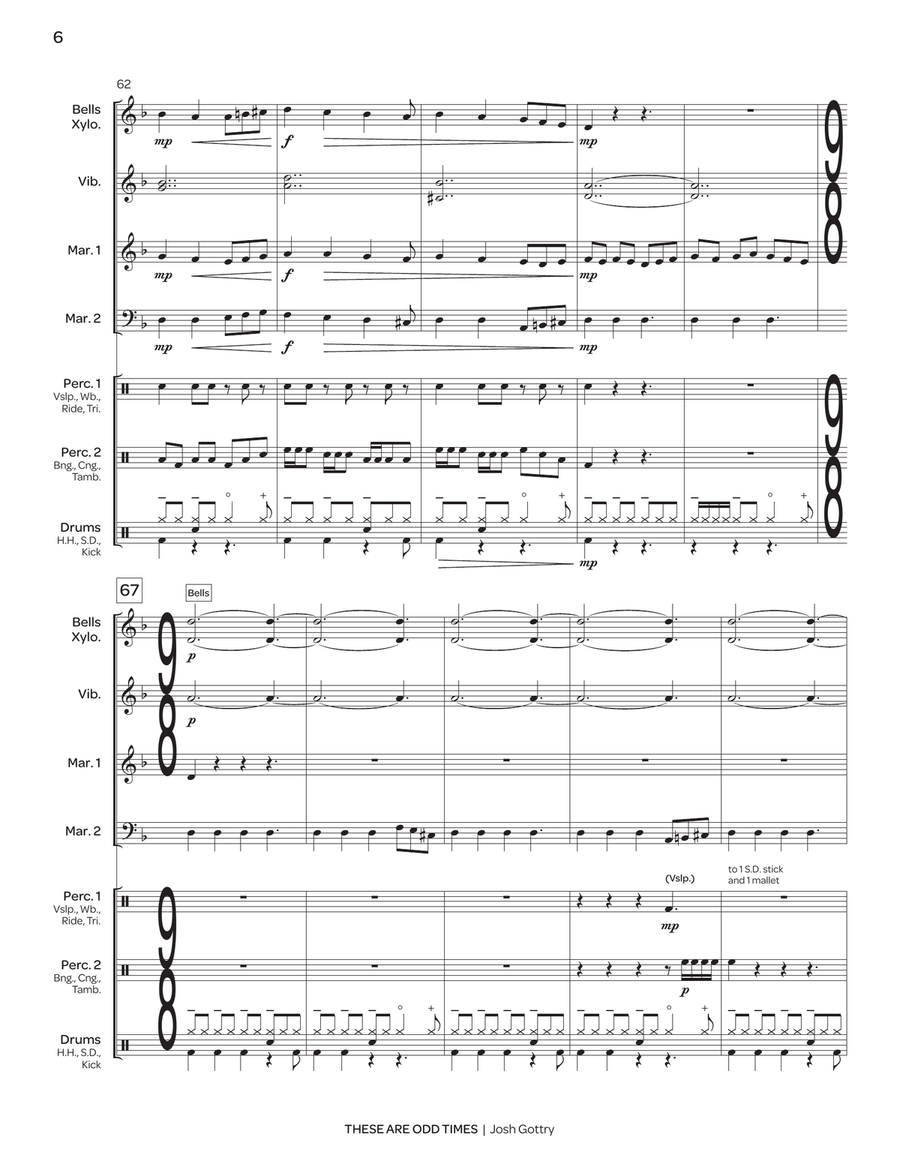 These Are Odd Times These Are Odd Times Percussion Ensemble scores gallery preview page 7