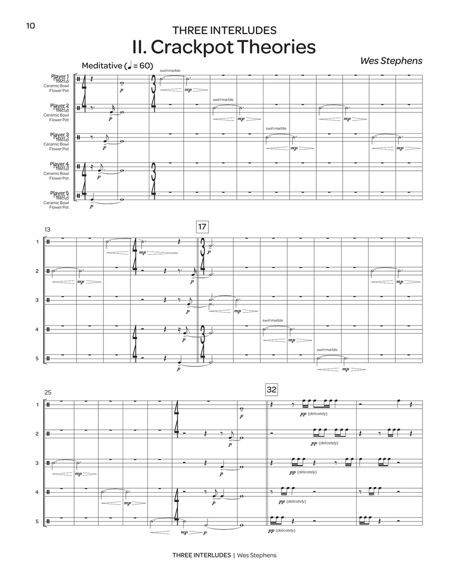 Three Interludes Three Interludes Percussion Ensemble scores gallery preview page 7